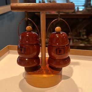 Vintage salt and pepper, shaker buckets